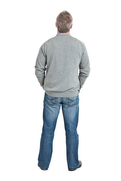 Man Standing Back View 的图像结果