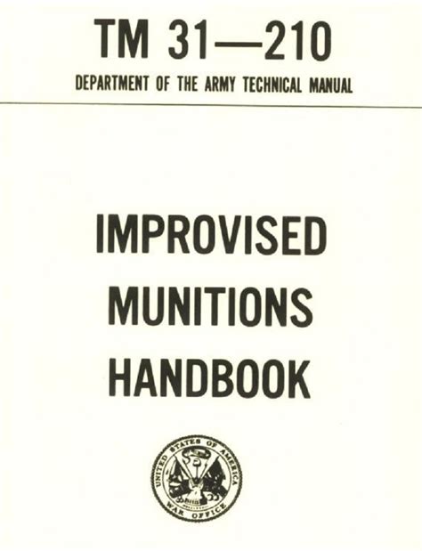 Improvised Munitions Combined with TECHNICAL MANUAL FOR GUN, AUTOMATIC ...
