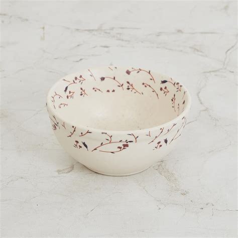 Buy Fiesta Cream Printed Katori- Stoneware- Microwave Safe - 11X5.7 Cm ...