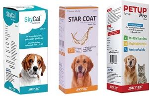 GLOBE OF PETS COMBO OF 3 STAR COAT AND PET UP PRO AND SKY CAL 200ML ...