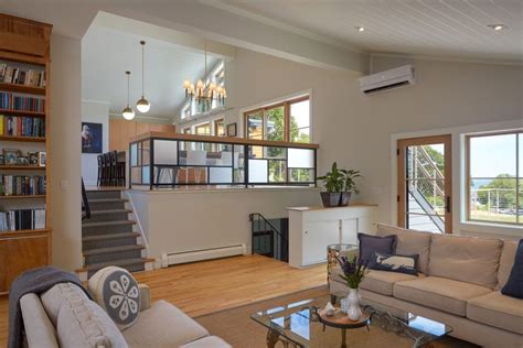 living room layout for split level home
