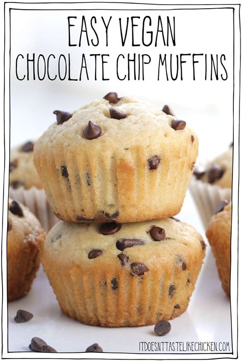 Vegan chocolate chip muffin recipe – Artofit