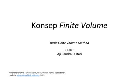 Image result for Finite Volume Method 1D Example
