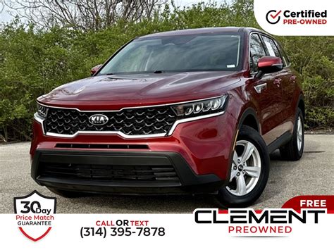 Used 2021 Kia Sorento LX for sale in Florissant, MO at Clement Pre-Owned | VIN: 5XYRG4LC2MG023361