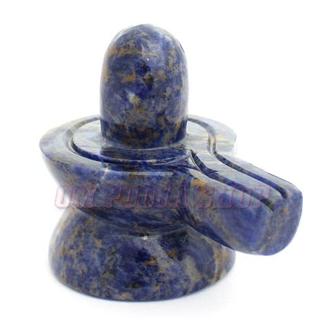 Shivling in Lapis Lazuli Gemstone | Natural Shiva Lingam