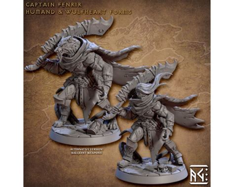 Buy Captain Fenrir Medium 32mm Scale Requiem Demon Hunters Artisan ...