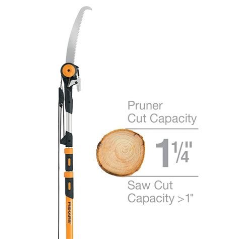 Fiskars 16-ft Fiberglass Pole Pruner in the Pole Pruners department at ...