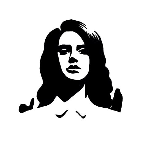 Lana del rey born to die cover drawing | Silhouette art, Face stencils ...