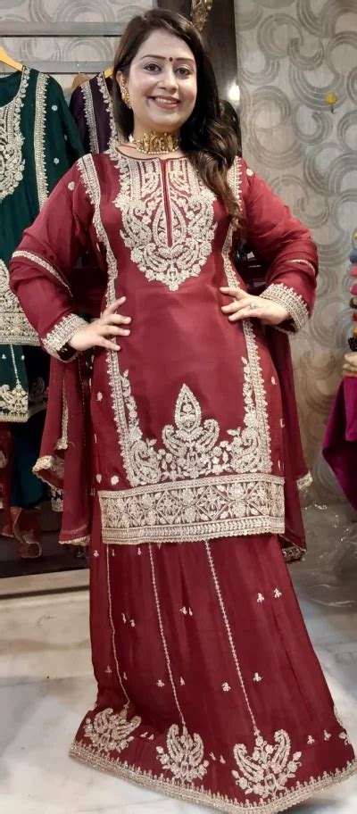 Readymade chinnon Silk Lehnga 1