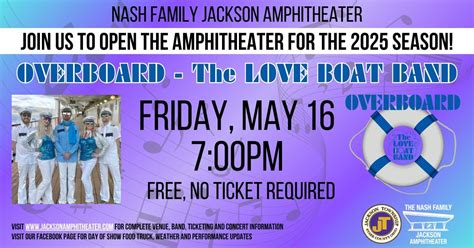OPEN THE AMPHITHEATER CONCERT with OVERBOARD: THE LOVE BOAT BAND, 7454 ...