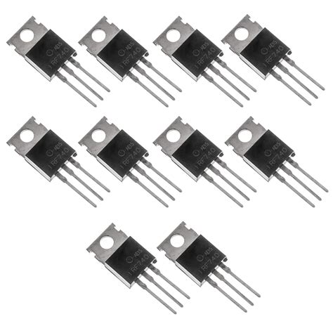 Bridgold 10pcs IRF740 IRF740PBF N-Channel MOSFET Transistor, 10 A 400 V ...