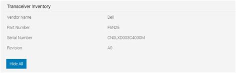 PowerEdge: BCM57608 Displays Warning Status for Transceiver Levels When ...