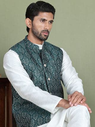 Men's Printed Nehru Jacket – Jompers