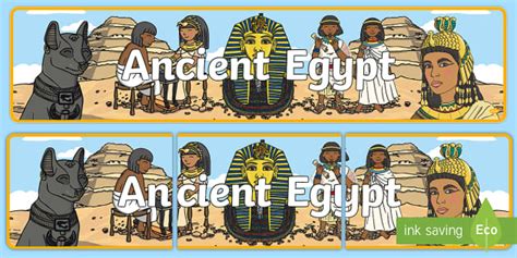 Ancient Egyptians Display Banner (teacher made) - Twinkl
