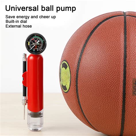 Ettsollp Mini Basketball Inflator with Pressure Gauge Premium Dual ...