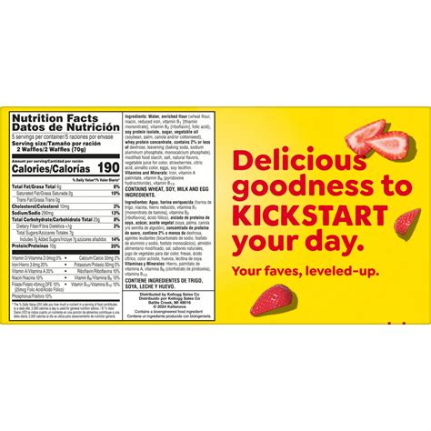 Eggo Protein Waffles Nutrition