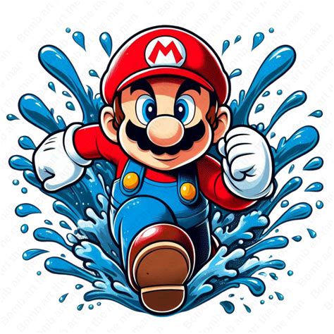 Super Mario Clipart, Super Mario Png, Splash Design, Transparent Design ...