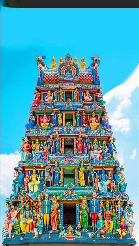 Anu Novelties Gopuram Backdrop Cloth (5ft H x 8ft W) : Amazon.in ...