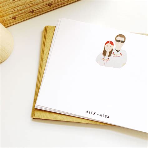 Custom Family Portrait Personalized Stationery - Little Love Press