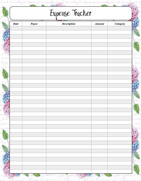 Expense And Income Tracker Sheet