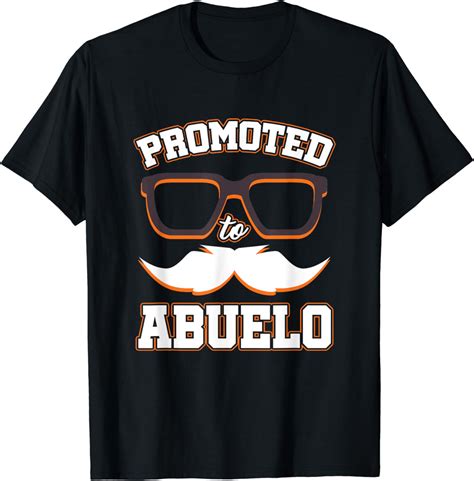 Abuelito Por Primera Vez Spanish First Time Grandfather T-Shirt ...