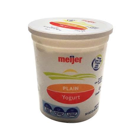 Meijer Plain Greek Whole Milk Yogurt (32 oz) Delivery or Pickup Near Me ...