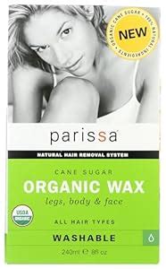 Parissa Organic Sugar Wax, Waxing Kit made of Organic Sugar Wax for ...