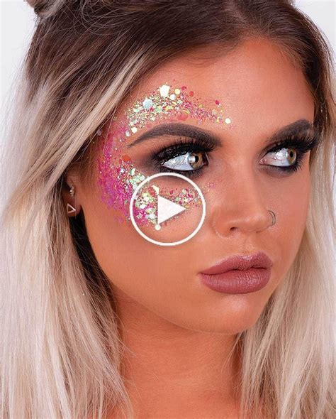 festival makeup glitter face glitter ideas