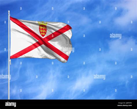 Jersey map flag hi-res stock photography and images - Alamy