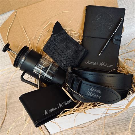 Personalized Groomsmen Gift Basket, Men's Gift Box, Boyfriend Birthday ...