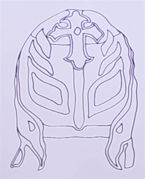 How To Draw Rey Mysterio Mask