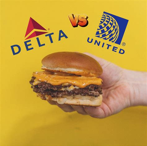 Burger Battle: Delta VS. United Domestic First Class Cheeseburgers ...