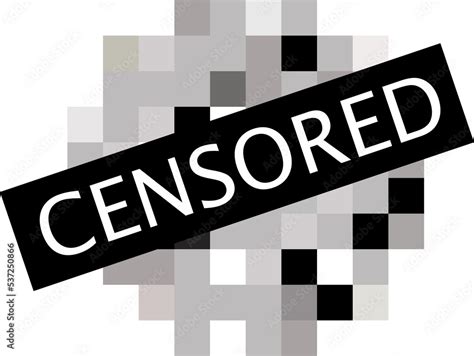 Pixel censored signs. Censor bar concept. Censorship rectangle. Stock ...