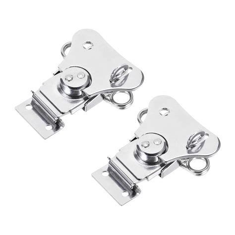 Buy uxcell 2.56-inch Iron Spring Loaded Butterfly Twist Latch Keeper ...