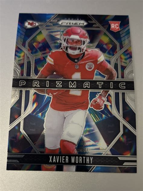 2024 Panini Prizm Xavier Worthy Rookie Prizmatic No.14 Kansas City Chiefs