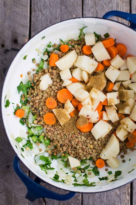 Easy Creamy Lentil Soup - Food with Feeling