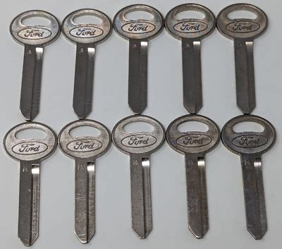 Ford Keys Replacement Ford Key Blank Set (H50 & H51) OEM Style For 1965 ...