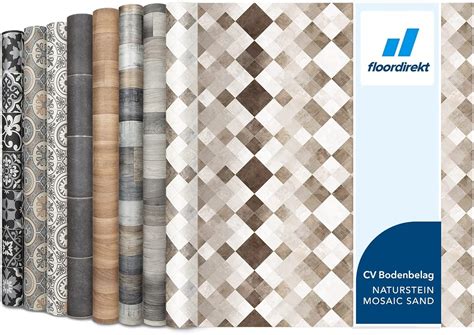 CV Cushioned Vinyl Flooring PVC Tile Effect, Structured Vinyl Flooring ...