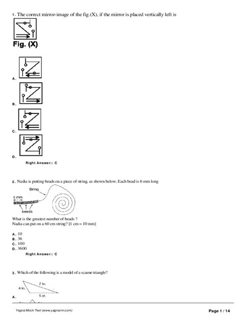 Fillable Online Select the correct mirror-image of Figure(X), if ...