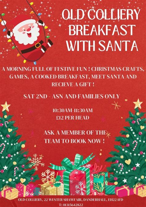 ASN & Families Breakfast with Santa, Old Colliery Shawfair, Penicuik, 2 ...