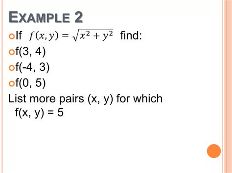 Image result for Visual Example of a Function with Two Variables