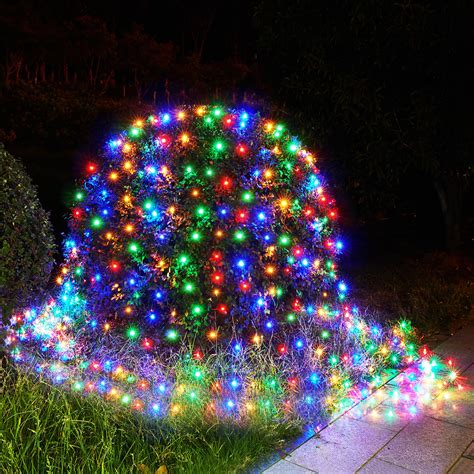 Net Lighting For Shrubs Led Christmas Net Lights Outdoor Christmas