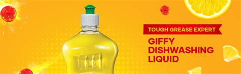 Giffy Concentrated Liquid Dish Wash Gel with the Power of Turbo ...