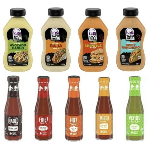 Taco Bell Sauces Taco Bell Introduces New Hot Sauce For Musician