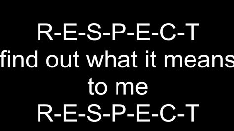 Aretha Franklin - Respect lyrics - YouTube