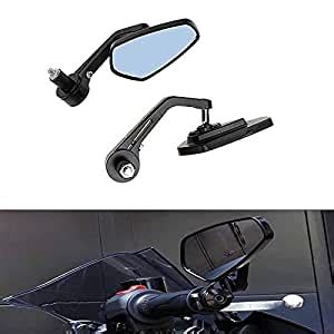 Supremechoice Bike Handlebar Rear View Mirror rectangle shape End ...