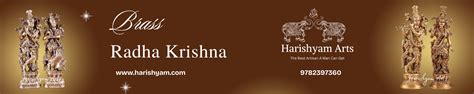 Brass Radha Krishna Statues