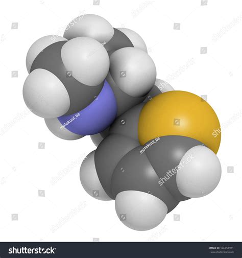 Methiopropamine Mpa Recreational Drug Chemical Structure 스톡 일러스트 ...