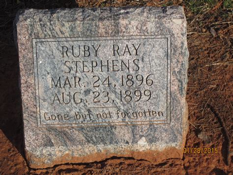 Ruby Ray Stephens (1896-1899) - Mémorial Find a Grave