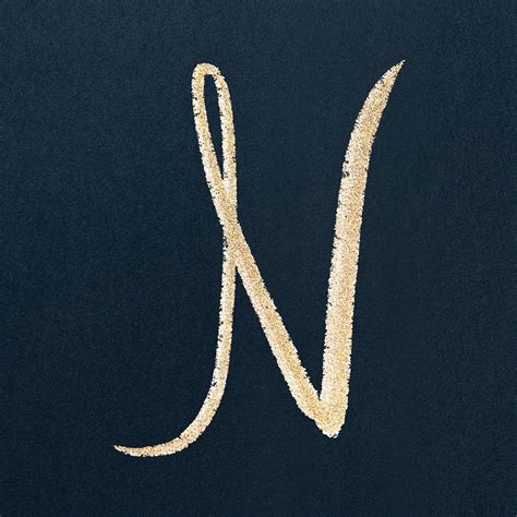 Uppercase N In Cursive